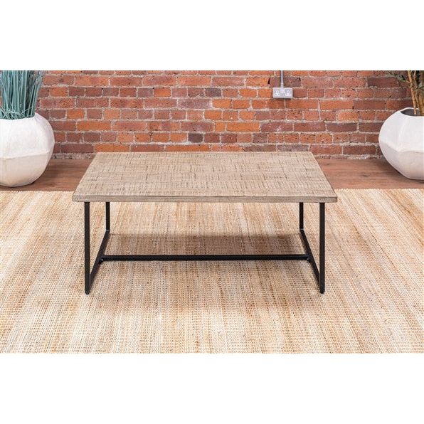 Tan Beam Track Reclaimed Pine Coffee Table - BTT18 - Free Delivery