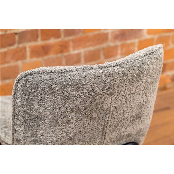 Rosy Brown Beam Track Dining Chair BOUCLE GREY - FW740GRE- Free Delivery