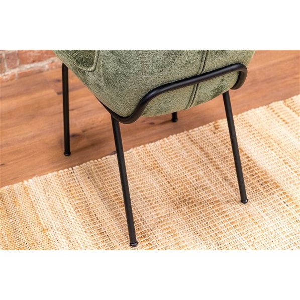 Tan Beam Track Dining Chair Sage Green - FW741SAG- Free Delivery