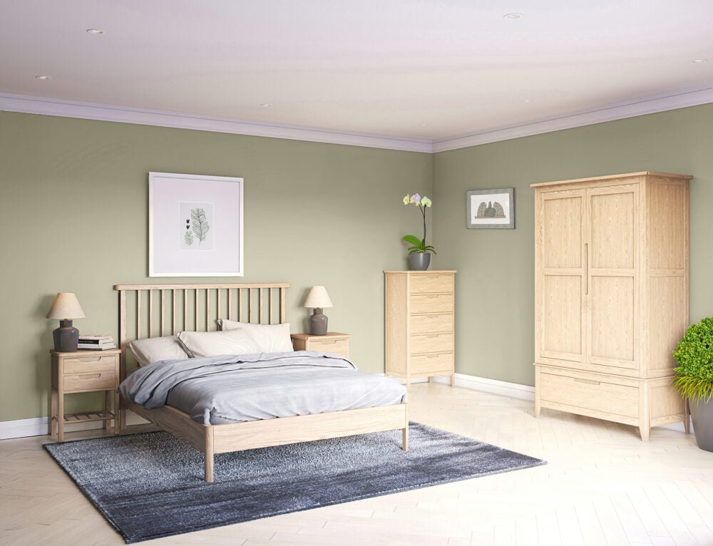 Brighten Pale Oak Bedroom Collection - 247 Furniture