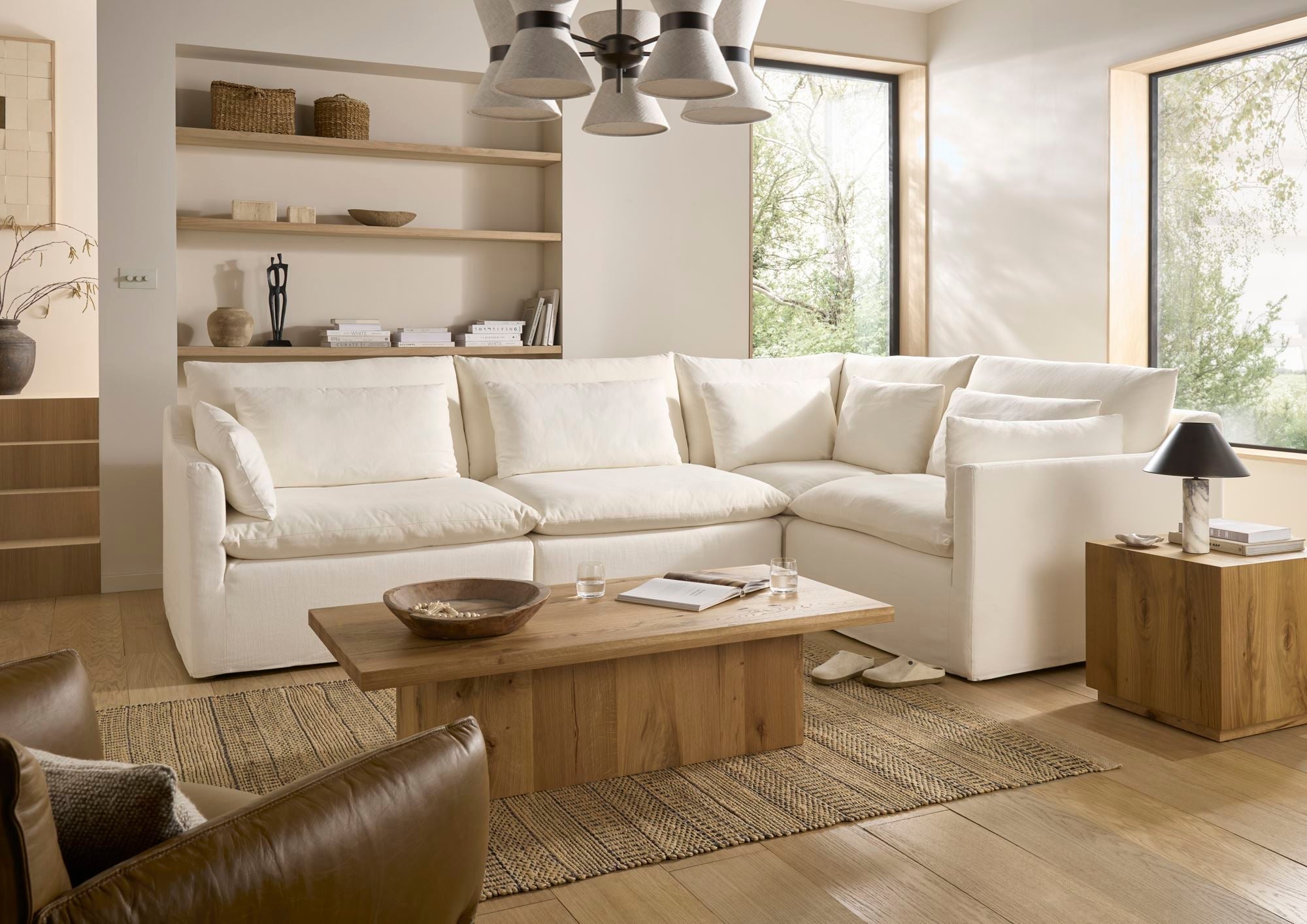 CueTee Square Craked Oak Occasional Furniture - 247 Furniture