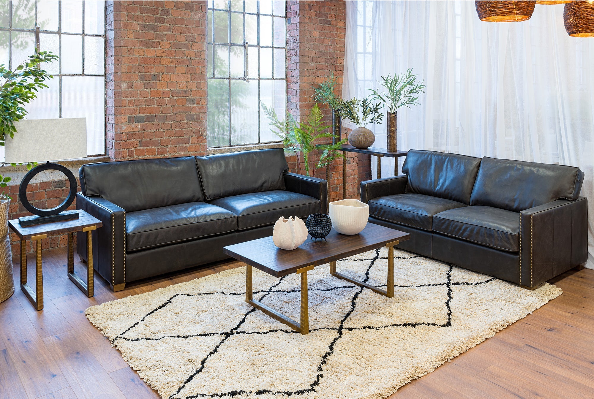 Divine Furniture Collection - Reclaimed Pine - Gold Painted Iron - 247 Furniture