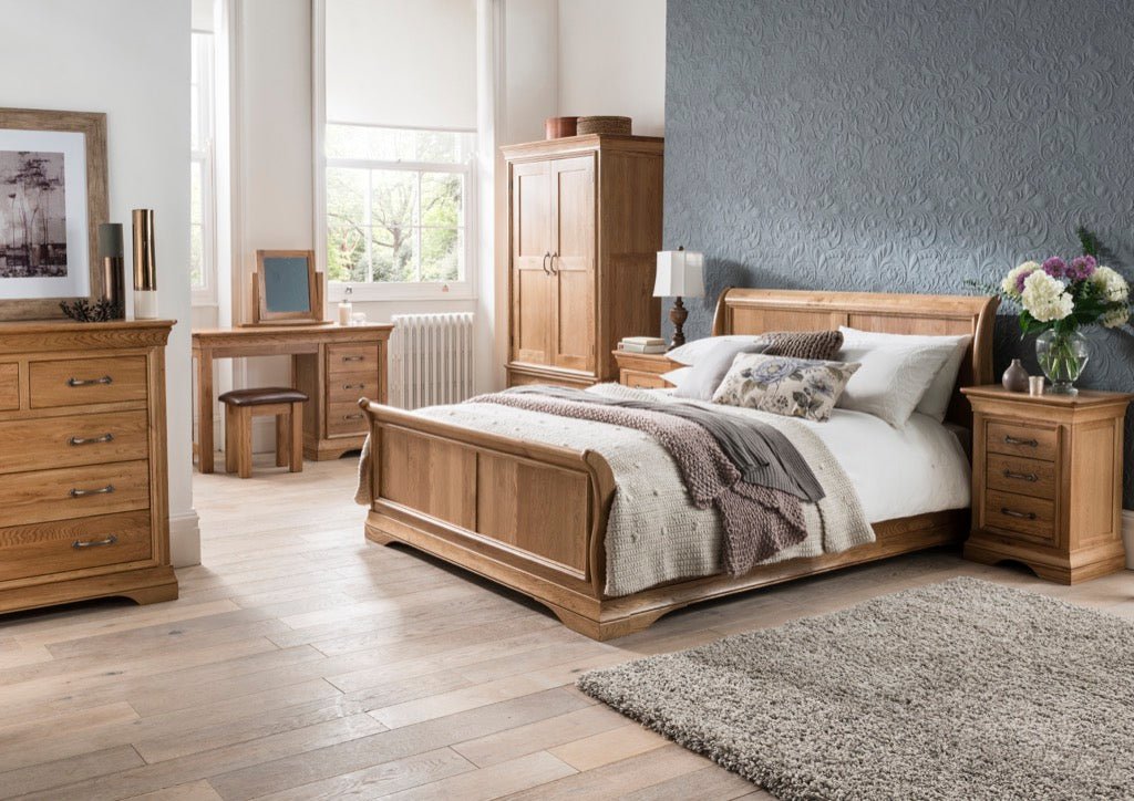 French Retreat American White Oak Bedroom - 247 Furniture