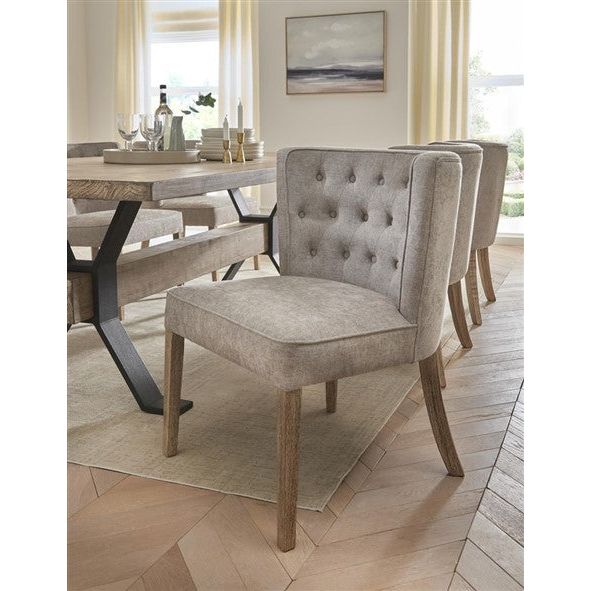 Rosy Brown Ashton Dining Chair Grey - FW830GRE - Free Delivery