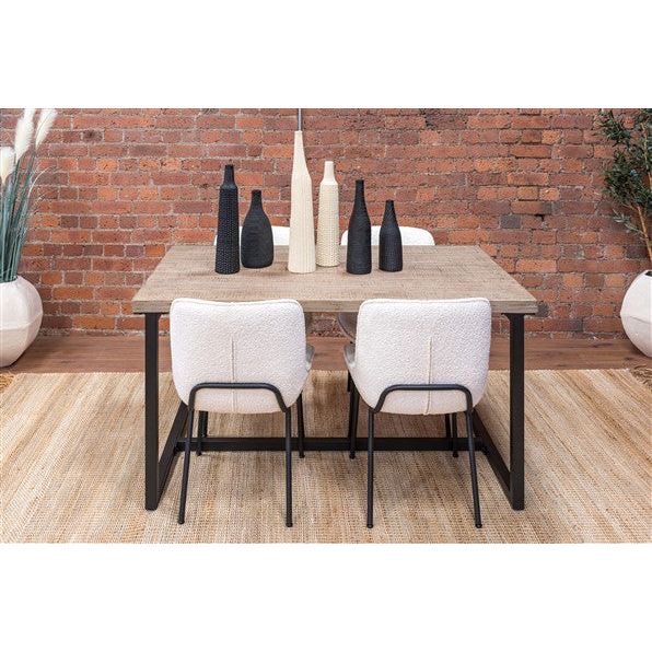 Rosy Brown Beam Track Reclaimed Pine Dining Table - BTT06 - Free Delivery