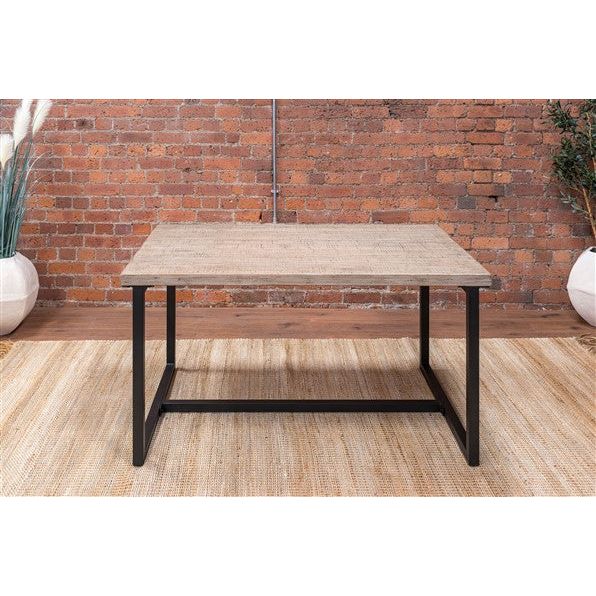 Rosy Brown Beam Track Reclaimed Pine Dining Table - BTT06 - Free Delivery