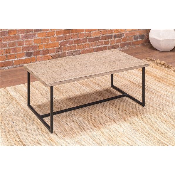 Tan Beam Track Reclaimed Pine Coffee Table - BTT18 - Free Delivery