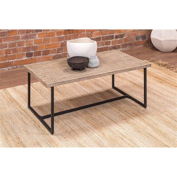 Rosy Brown Beam Track Reclaimed Pine Coffee Table - BTT18 - Free Delivery