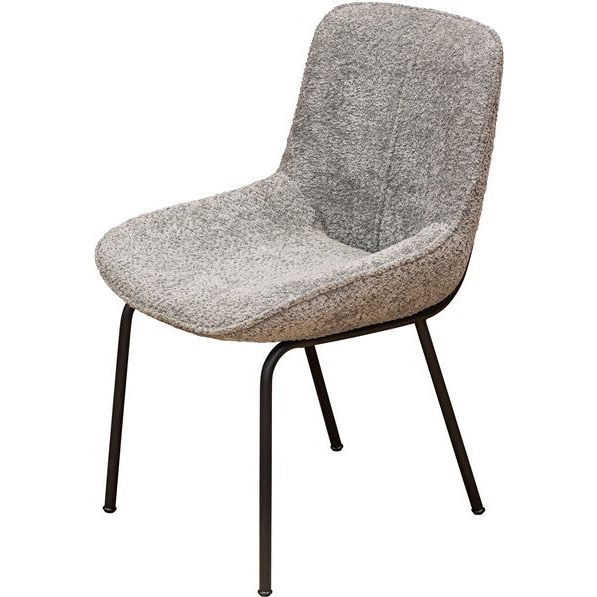 Rosy Brown Beam Track Dining Chair BOUCLE GREY - FW740GRE- Free Delivery