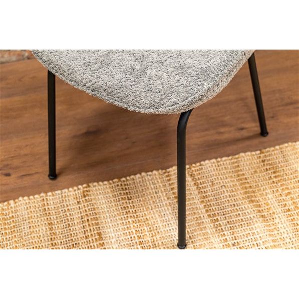 Rosy Brown Beam Track Dining Chair BOUCLE GREY - FW740GRE- Free Delivery