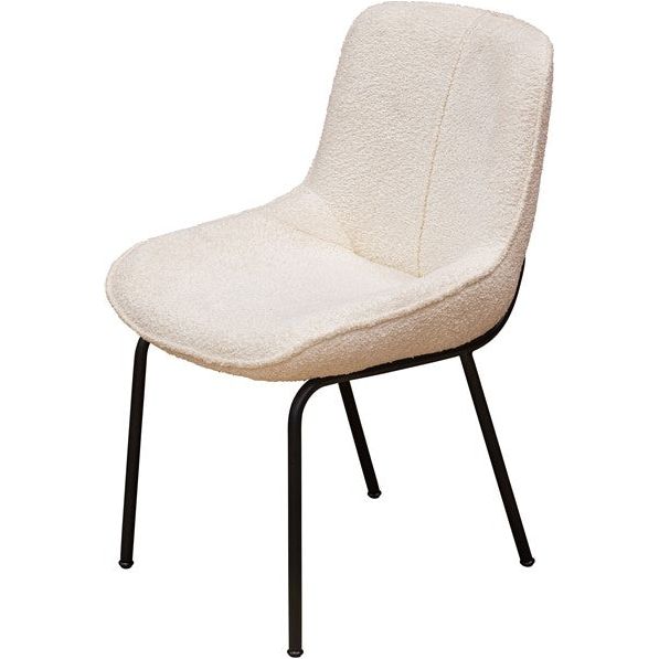 Light Gray Beam Track Dining Chair BOUCLE WHITE - FW740WHI- Free Delivery