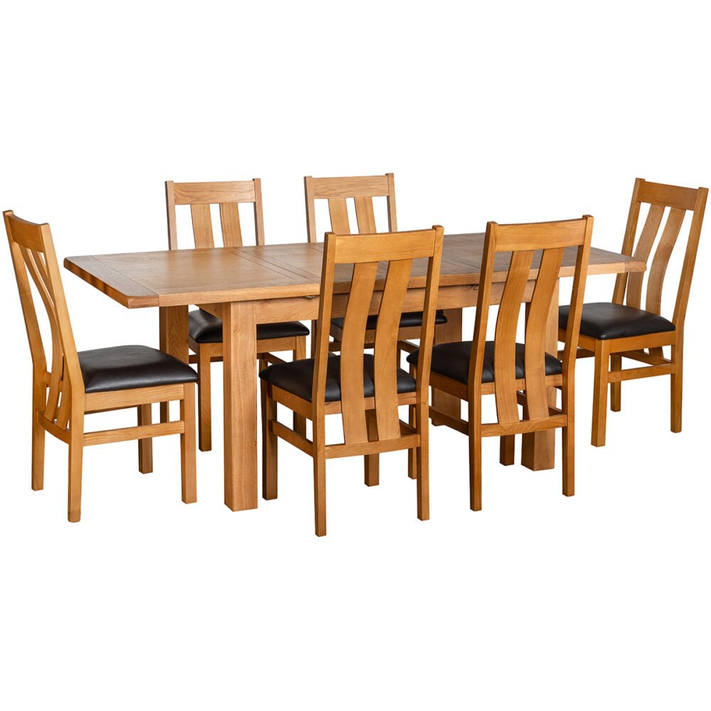 Chocolate Avondale Curve Oak Arizona Slat back Dining Chair  - SOM100
