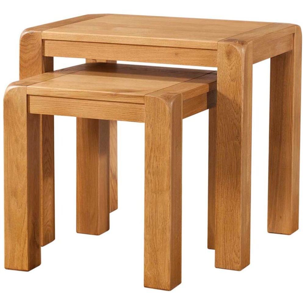 Sienna Avondale Curve Oak Nest of Tables - DAV014