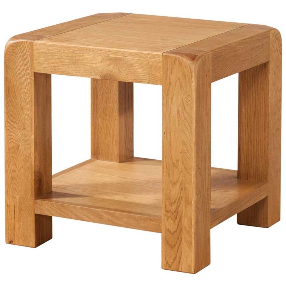 Dark Khaki Avondale Curve Oak Side/Lamp Table - DAV015