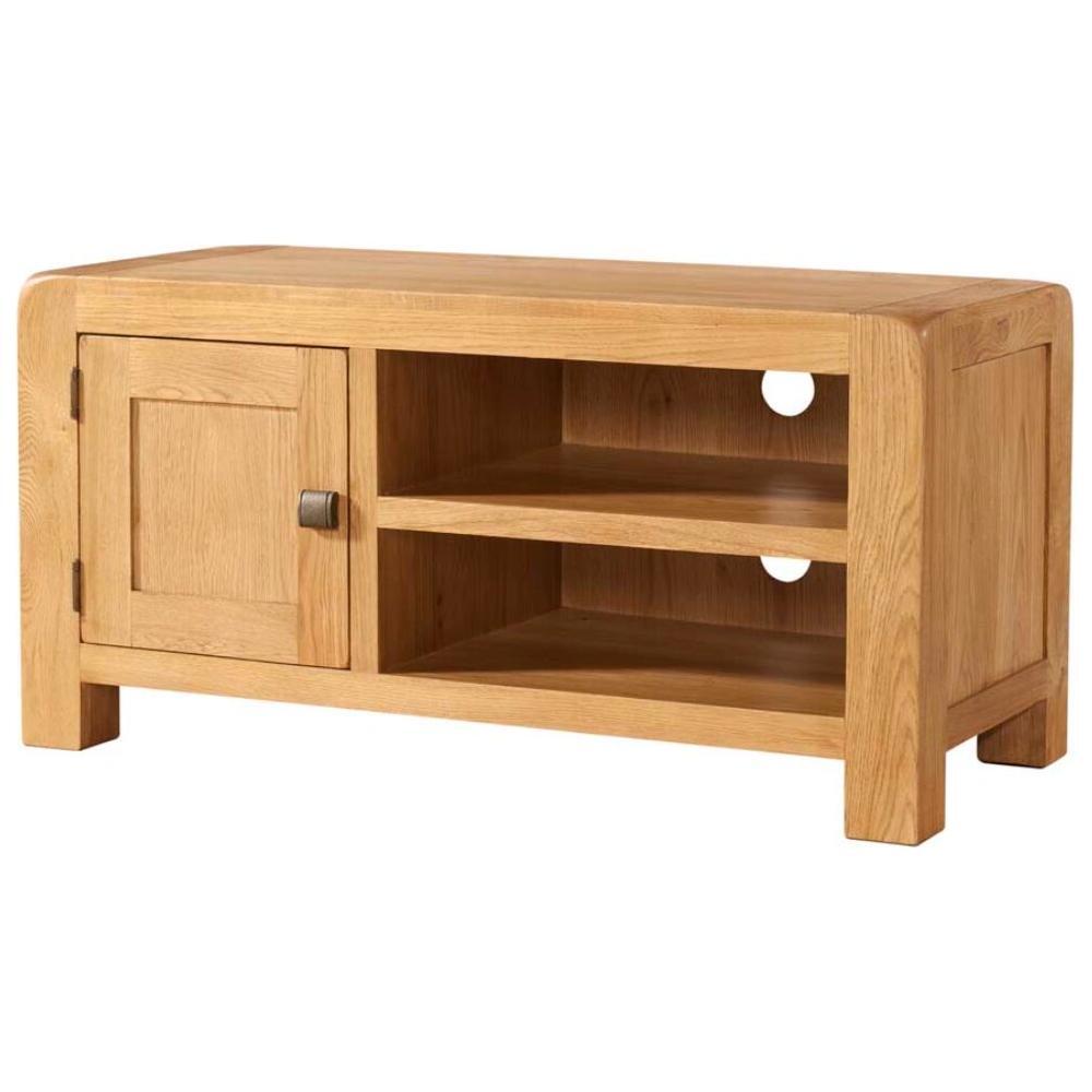 Dark Salmon Avondale Curve Oak Standard TV/Media Unit - DAV017