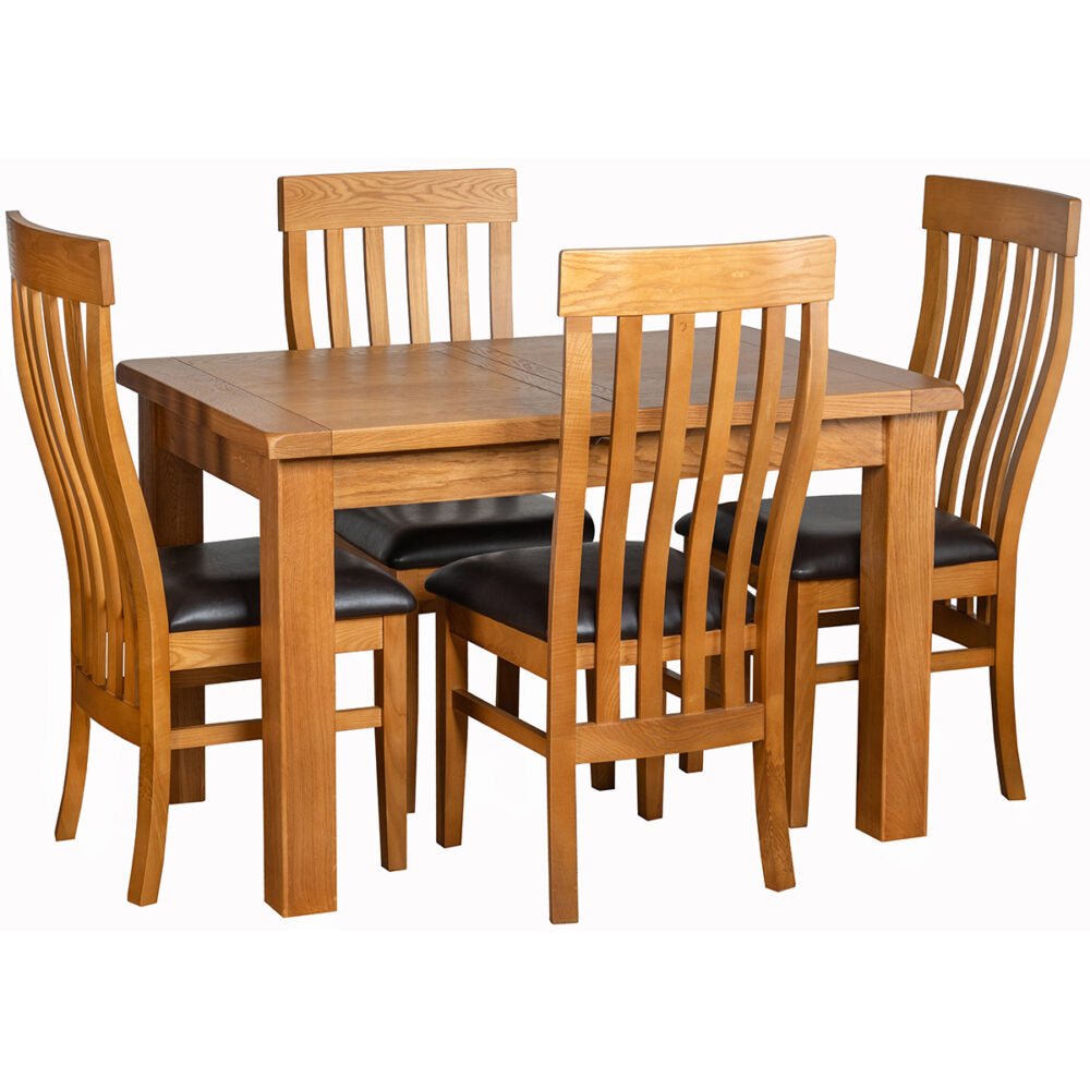 Sienna Avondale Curve Oak Tolouse Slat Back Dining Chair  - SOM099