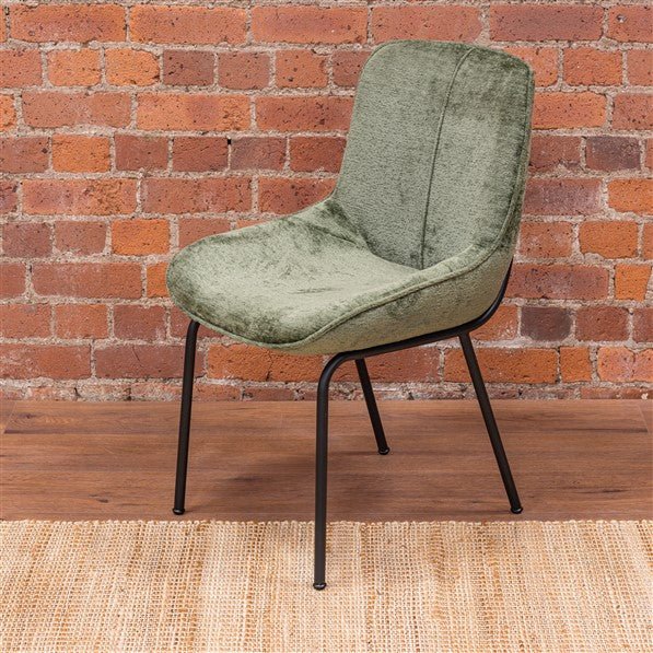 Rosy Brown Beam Track Dining Chair Sage Green - FW741SAG