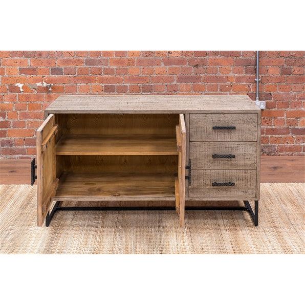Rosy Brown Beam Track Reclaimed Pine Large Sideboard - BTS45
