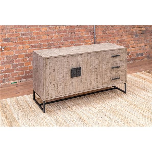 Rosy Brown Beam Track Reclaimed Pine Large Sideboard - BTS45