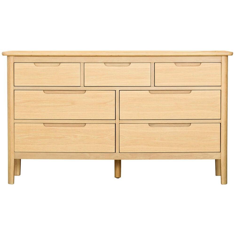 Brighten Pale Oak 3+4 Chest - BER006 - 247 Furniture