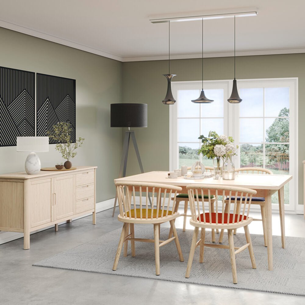 Dark Gray Brighten Pale Oak Coffee Table with Drawer - BER068