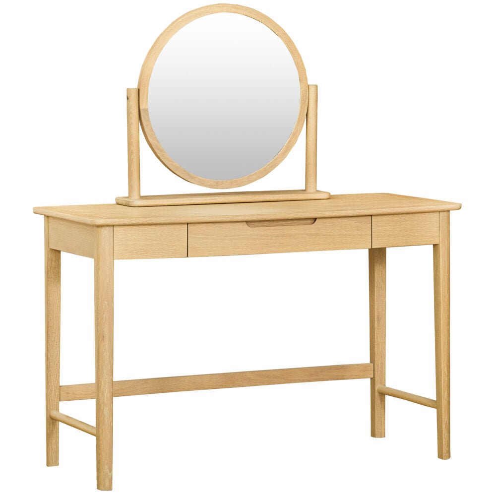 Tan Brighten Pale Oak Dressing Table - BER022