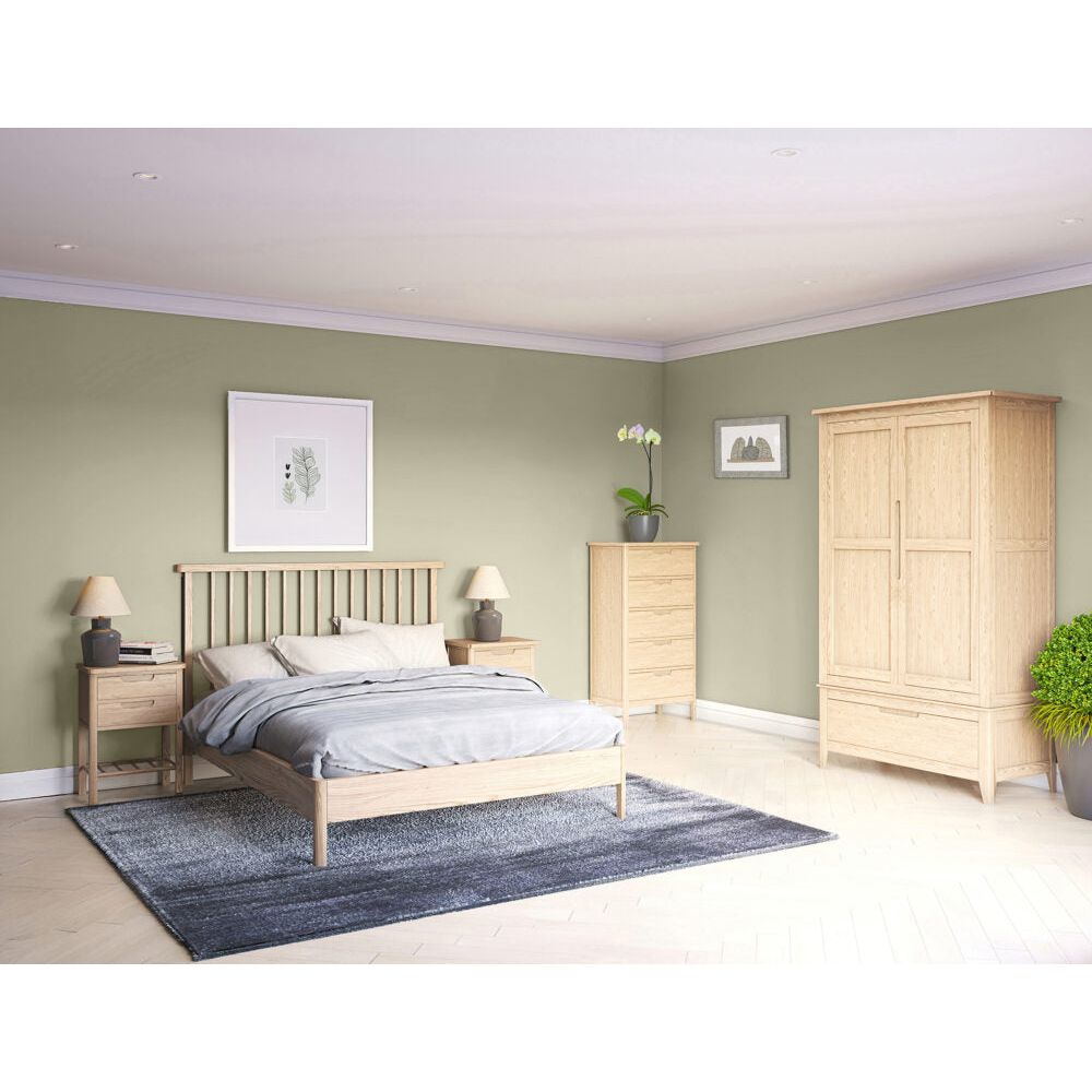 Light Gray Brighten Pale Oak Dressing Table Mirror - BER023