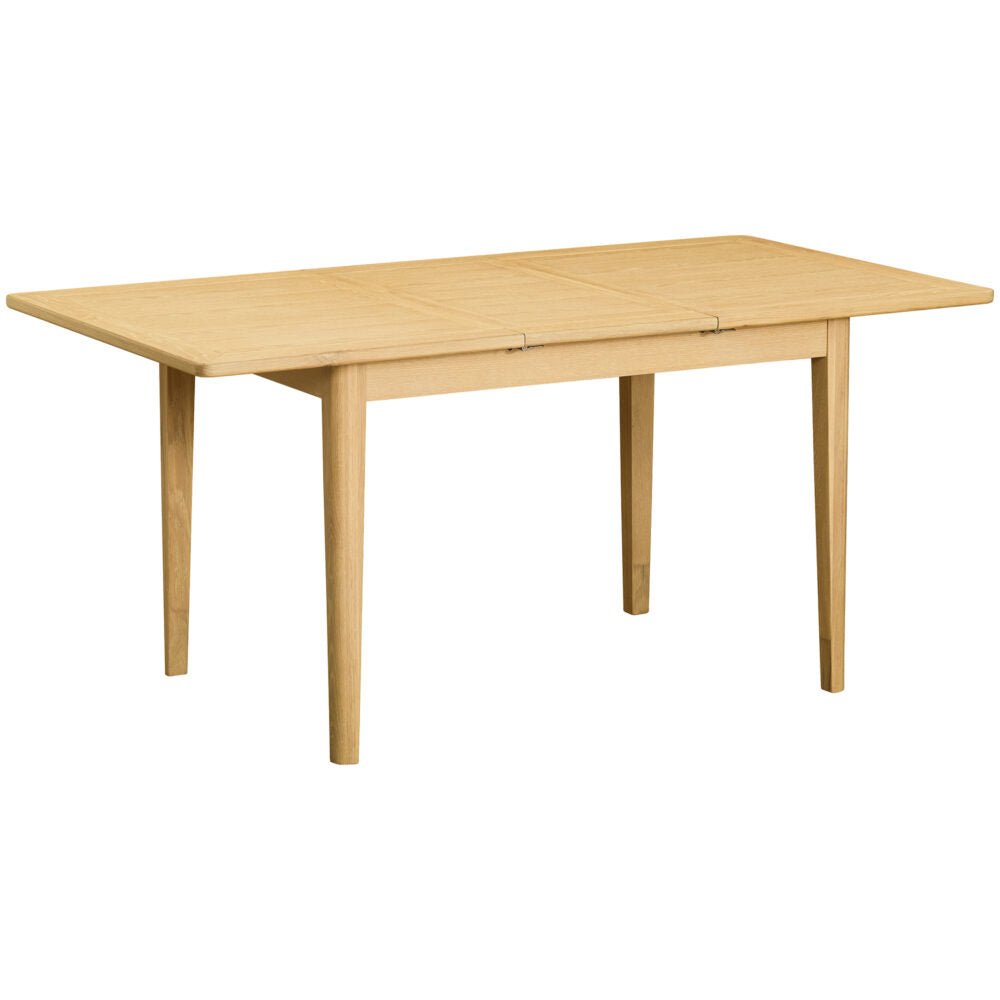 Tan Brighten Pale Oak Extending Dining Table 125cm-165cm - BER093