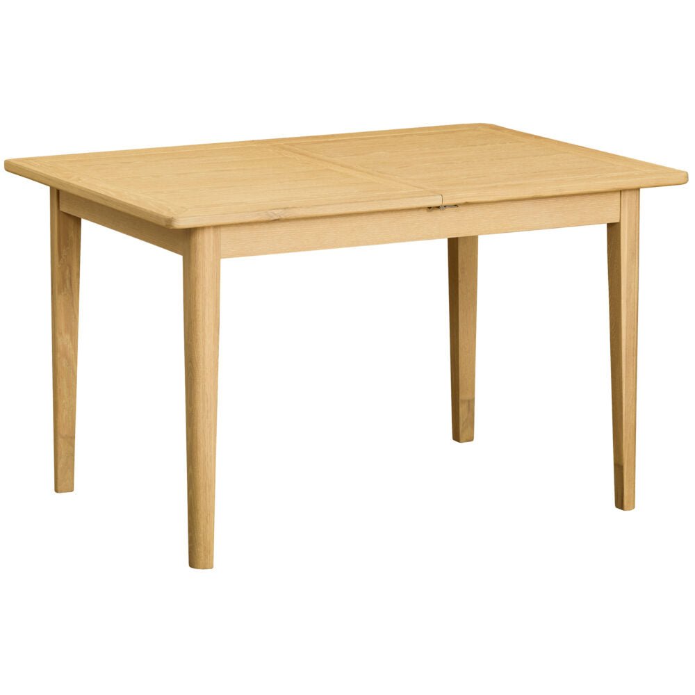 Tan Brighten Pale Oak Extending Dining Table 125cm-165cm - BER093