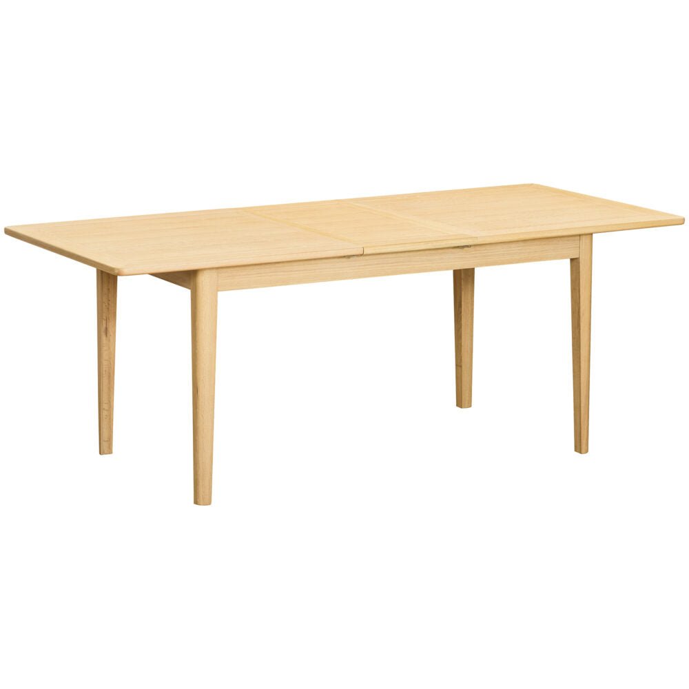 Light Goldenrod Brighten Pale Oak Extending Dining Table 160cm-200cm - BER094