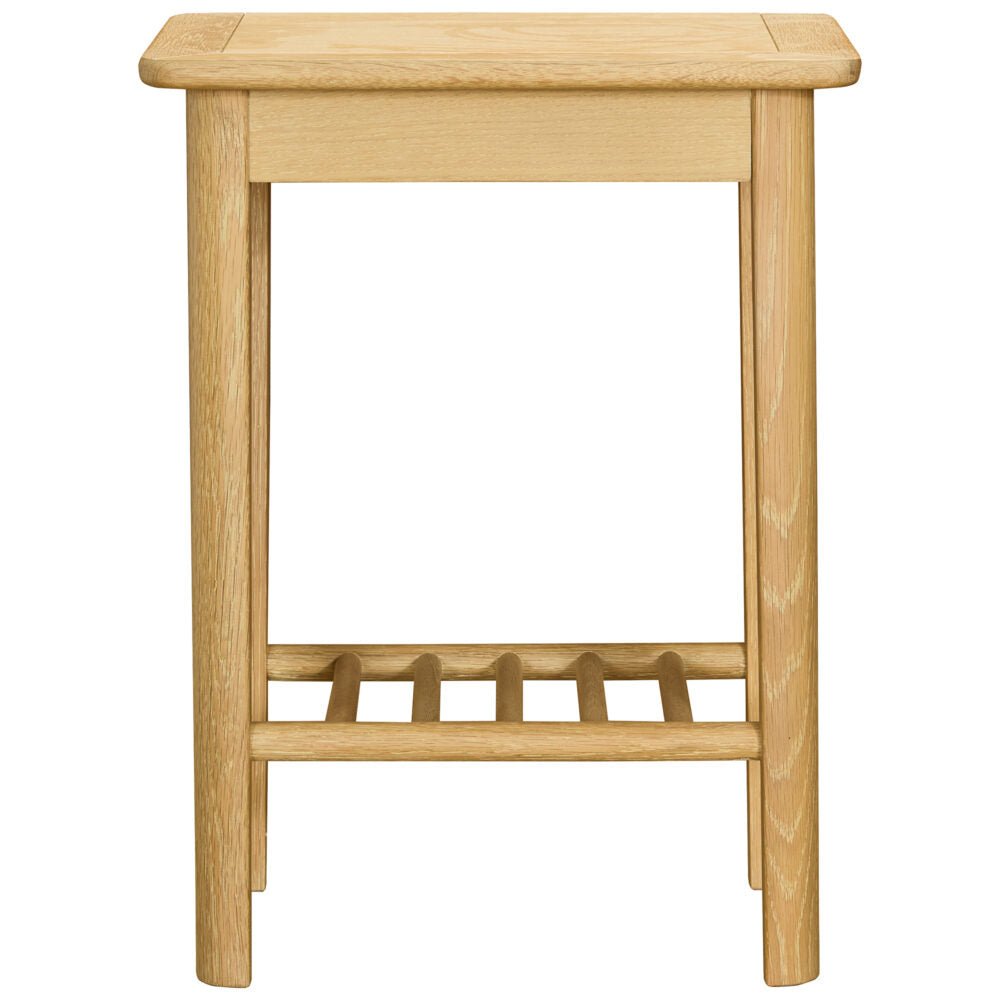 Dark Khaki Brighten Pale Oak Lamp / Side Table - BER077