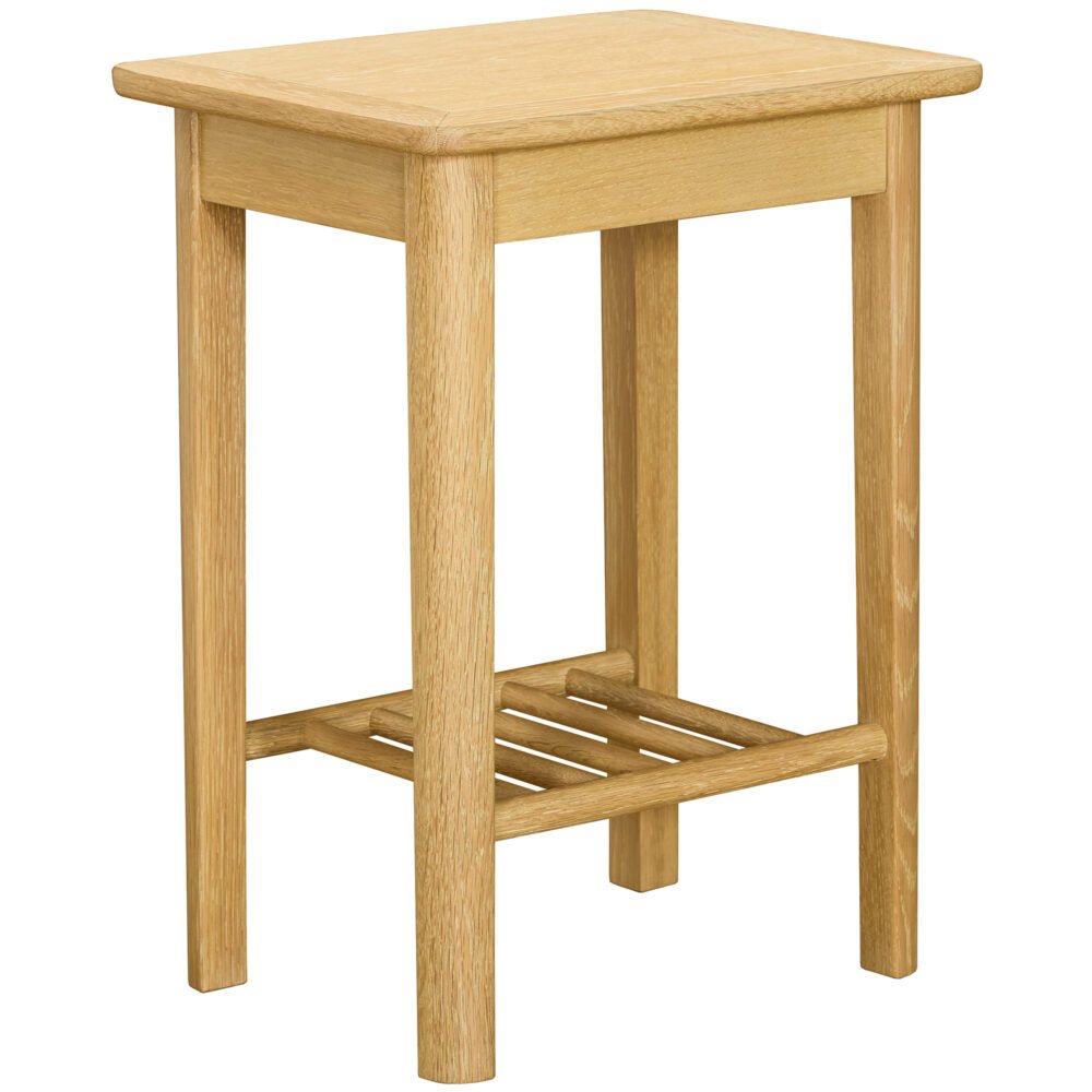 Dark Khaki Brighten Pale Oak Lamp / Side Table - BER077