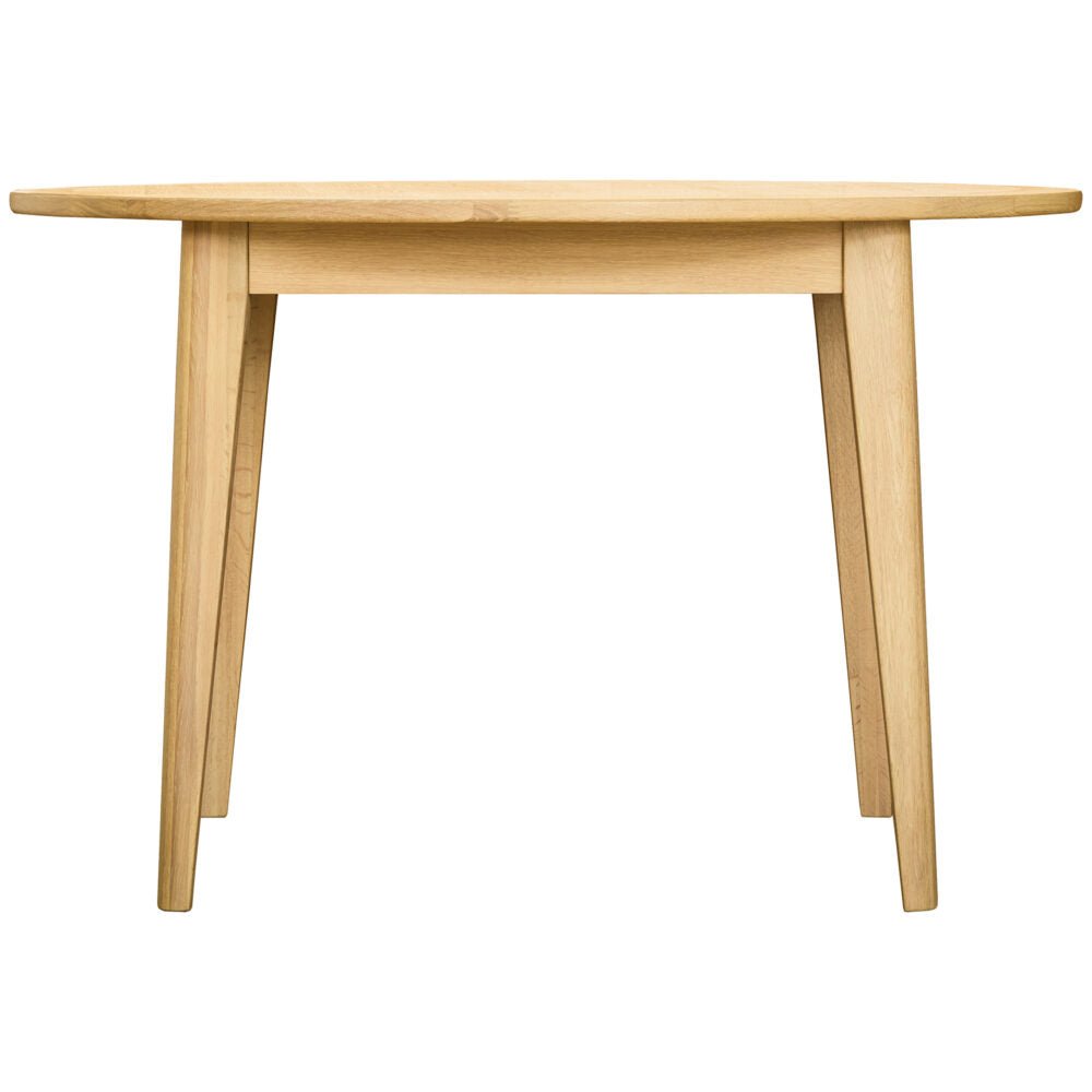 Tan Brighten Pale Oak Round Dining Table 120cm -  BER130
