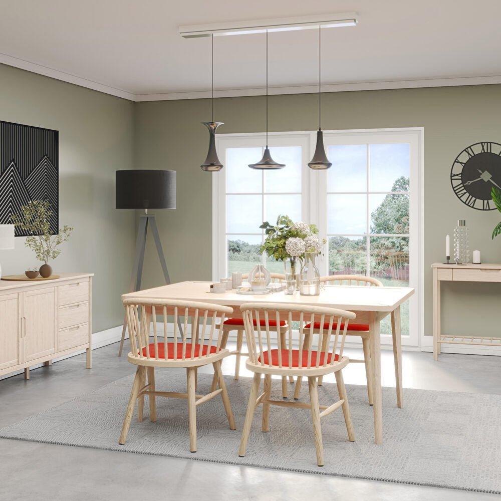 Dark Gray Brighten Pale Oak UPHOLSTERED DINING CARVER CHAIR – RUST PAD - BER108R