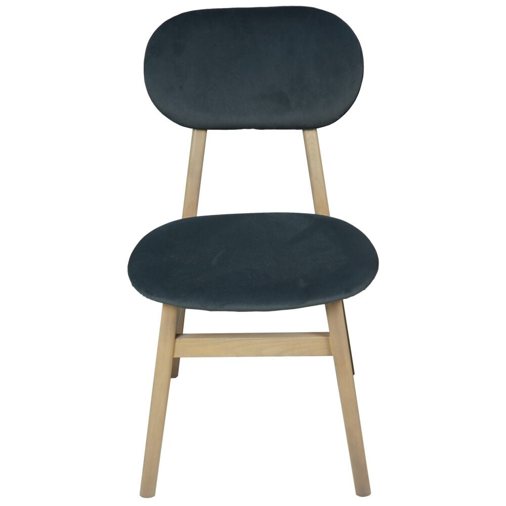 Tan Brighten Pale Oak UPHOLSTERED DINING CHAIR – DARK GREY PAD - BER107D