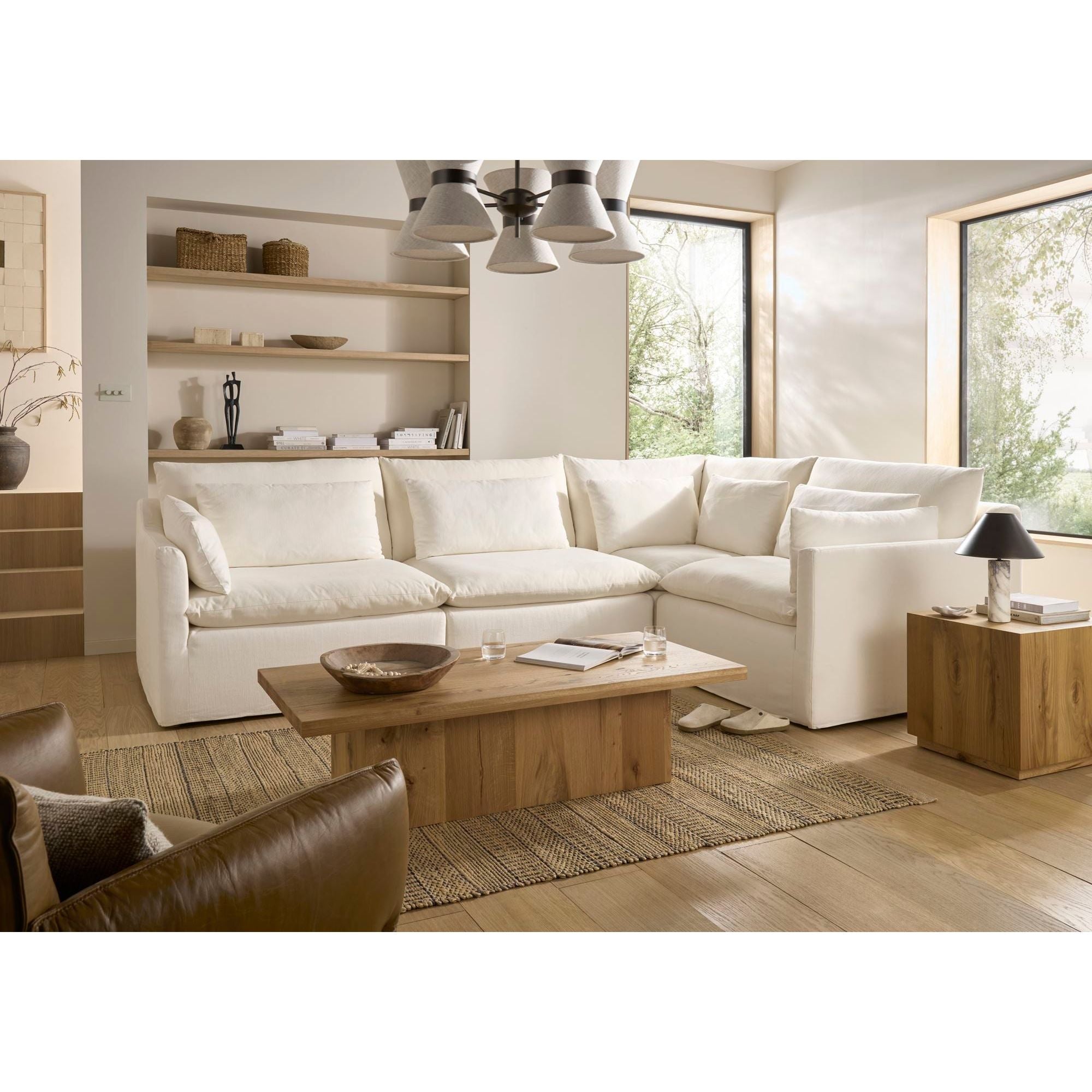 CueTee Rectangle Cracked Oak Coffee Table - CTT18 - 247 Furniture