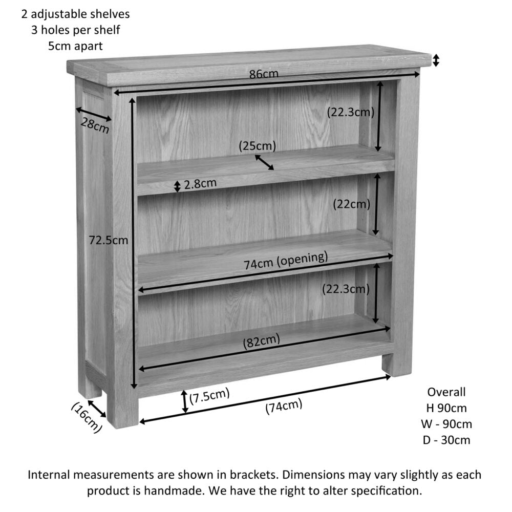 Dapper Natural Oak 3' Bookcase - DOR061 - 247 Furniture