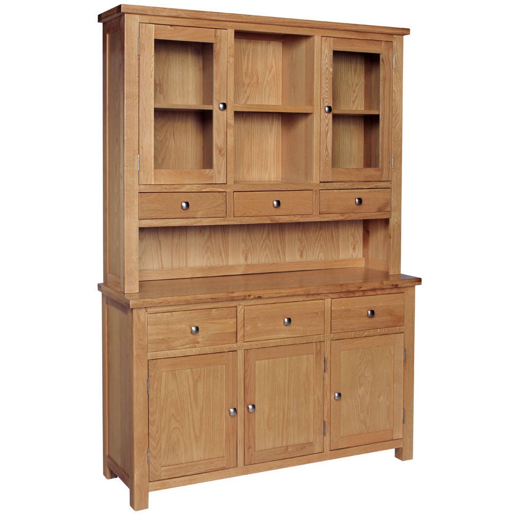 Dapper Natural Oak - 3 Door, 3 Drawer Sideboard - DOR052 - 247 Furniture