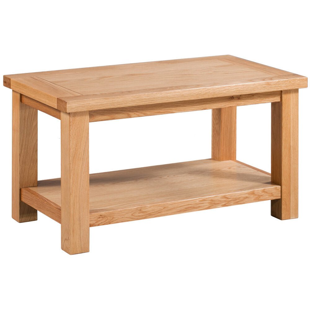 Dapper Natural Oak Small Coffee Table with Shelf - DOR069 - 247 Furniture