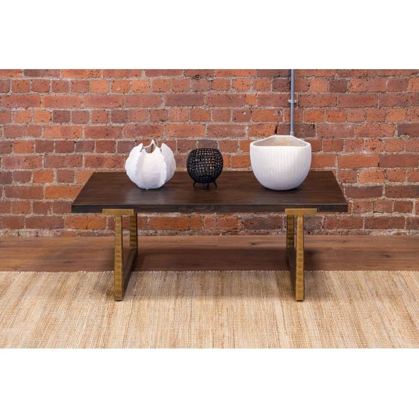 Dim Gray Divine Coffee Table Reclaimed Pine & Painted Iron - DVT18