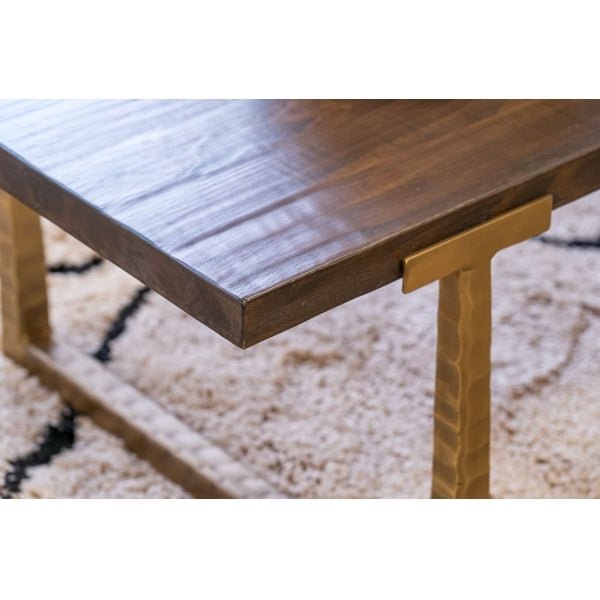 Gray Divine Coffee Table Reclaimed Pine & Painted Iron - DVT18