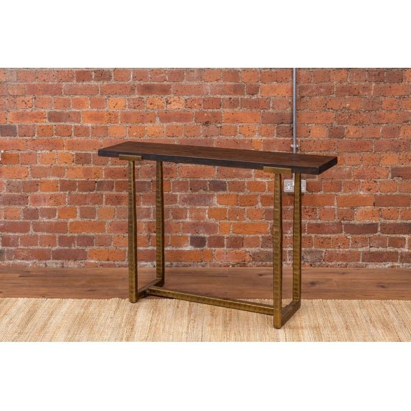 Sienna Divine Console/Hall Table Reclaimed Pine & Painted Iron - DVT20
