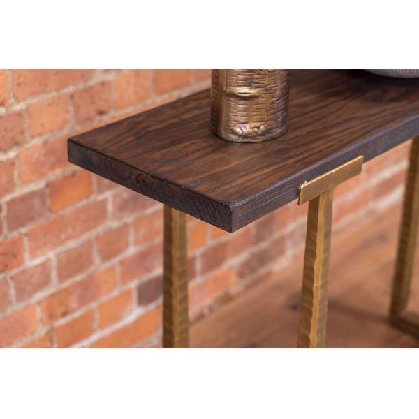 Sienna Divine Console/Hall Table Reclaimed Pine & Painted Iron - DVT20