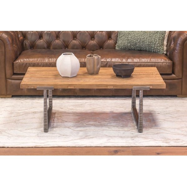 Dim Gray Evita Coffee Table Reclaimed Elm - EVT18