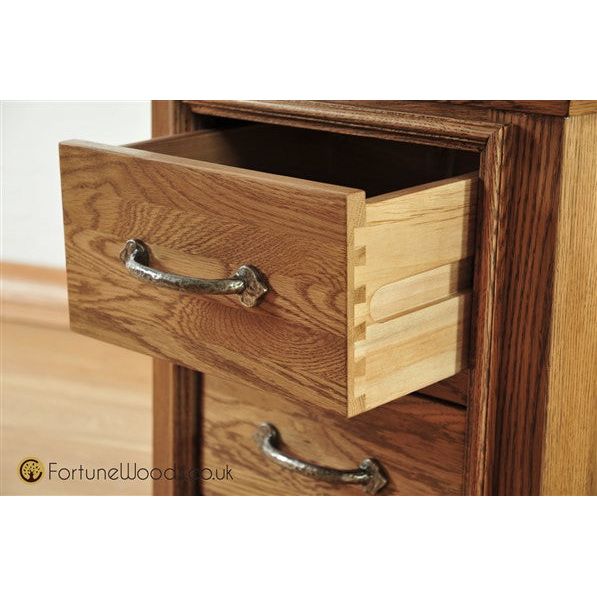 Sienna French Retreat 2 Drawer Bedside - Oak - FRBS2