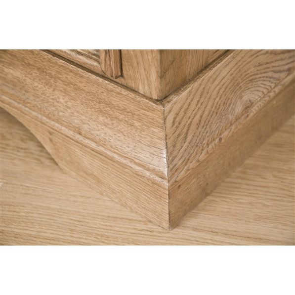 Rosy Brown French Retreat 3 Drawer Bedside - Oak - FRBS3