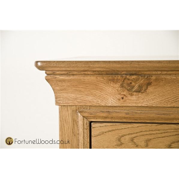 White Smoke French Retreat 3 over 4 Chest - Oak - FRC7