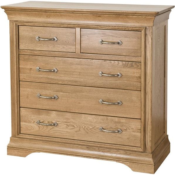 Rosy Brown French Retreat 3+2 Chest - Oak - FRC5