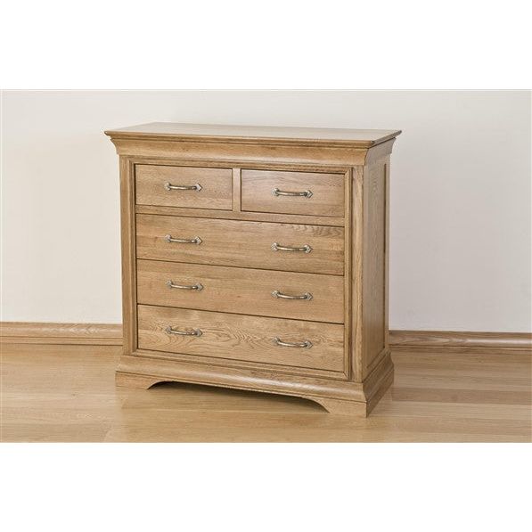 Rosy Brown French Retreat 3+2 Chest - Oak - FRC5
