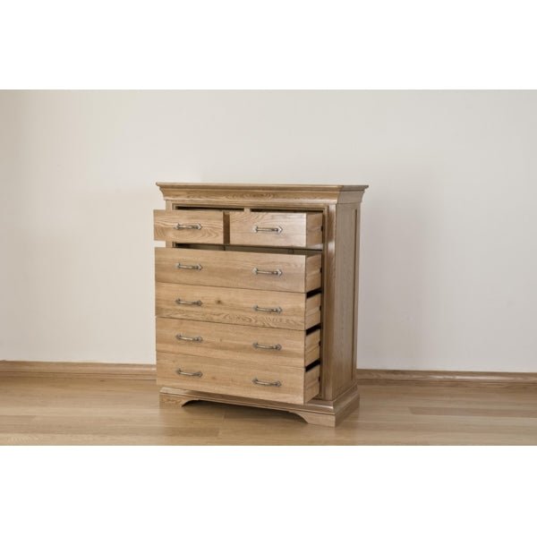 Light Gray French Retreat 4+2 Chest - Oak - FRC6